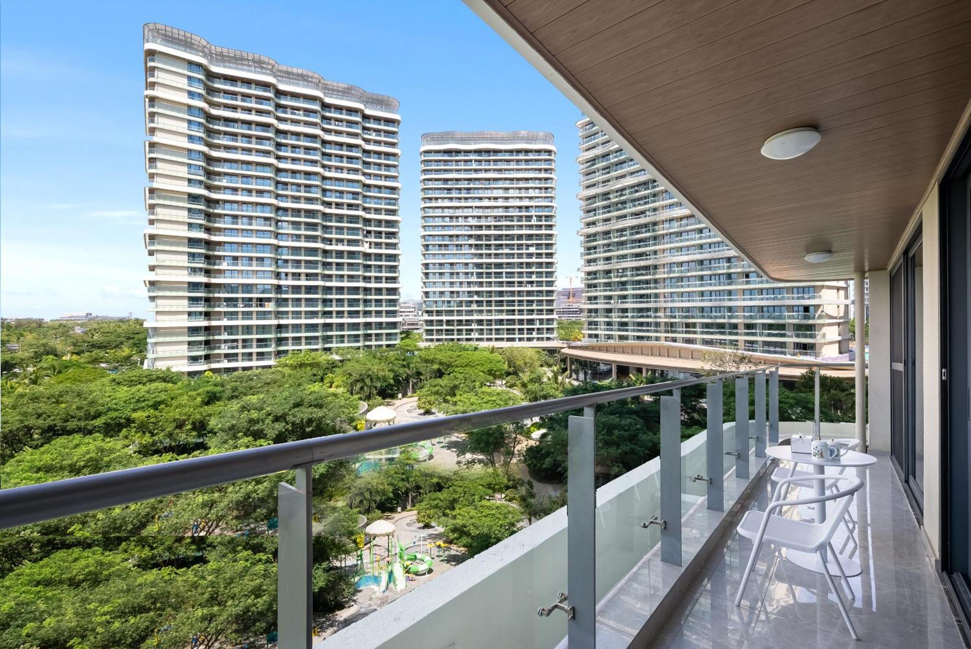 Puhai Sea View Apt By Hailan Tour At Sanya Yazhou Bay#Only 100 Meters To Beach And Sea Swimming Area Eksteriør billede