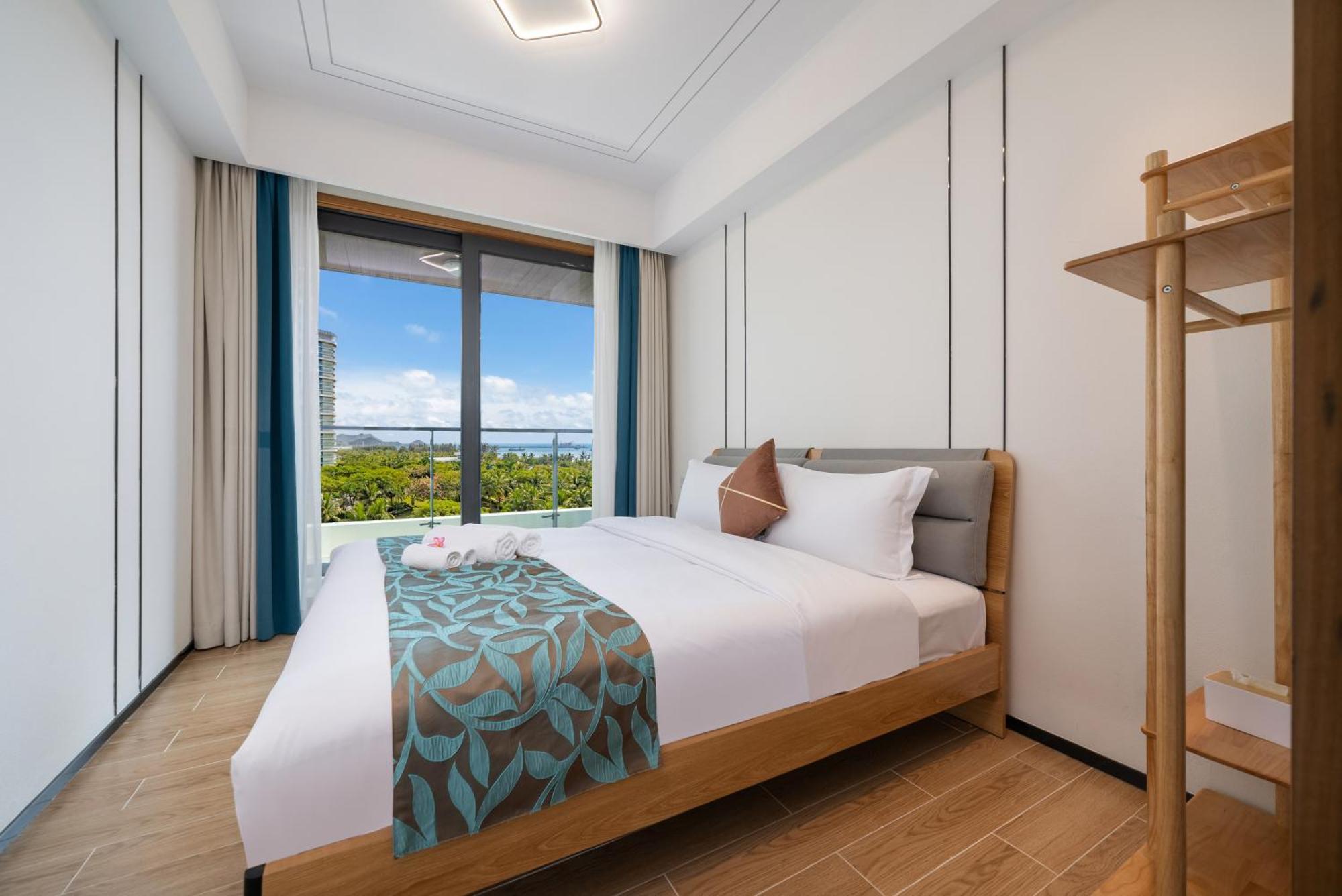 Puhai Sea View Apt By Hailan Tour At Sanya Yazhou Bay#Only 100 Meters To Beach And Sea Swimming Area Eksteriør billede