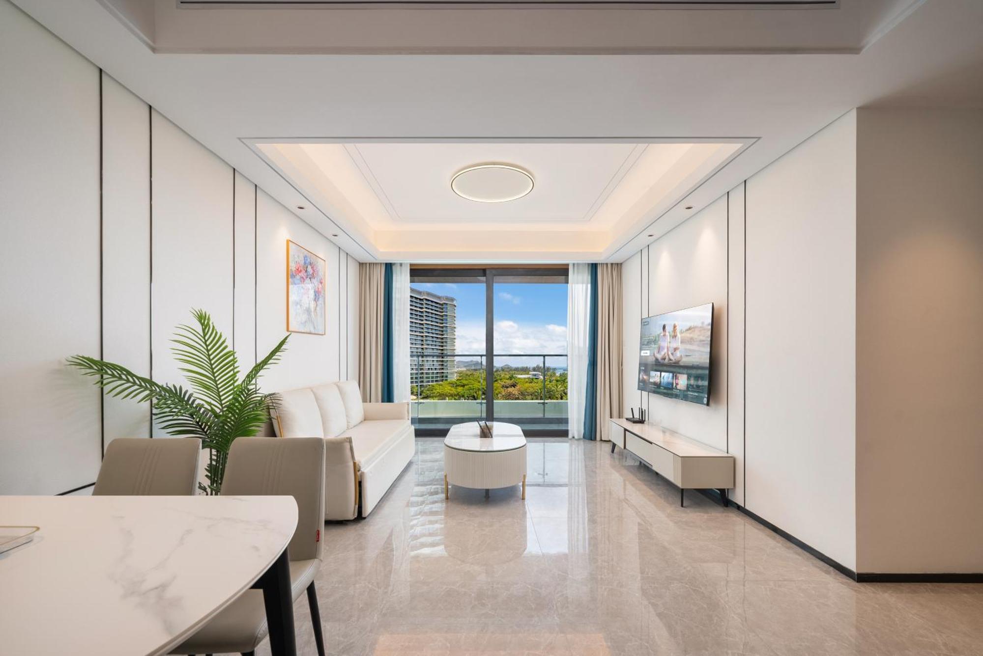 Puhai Sea View Apt By Hailan Tour At Sanya Yazhou Bay#Only 100 Meters To Beach And Sea Swimming Area Eksteriør billede