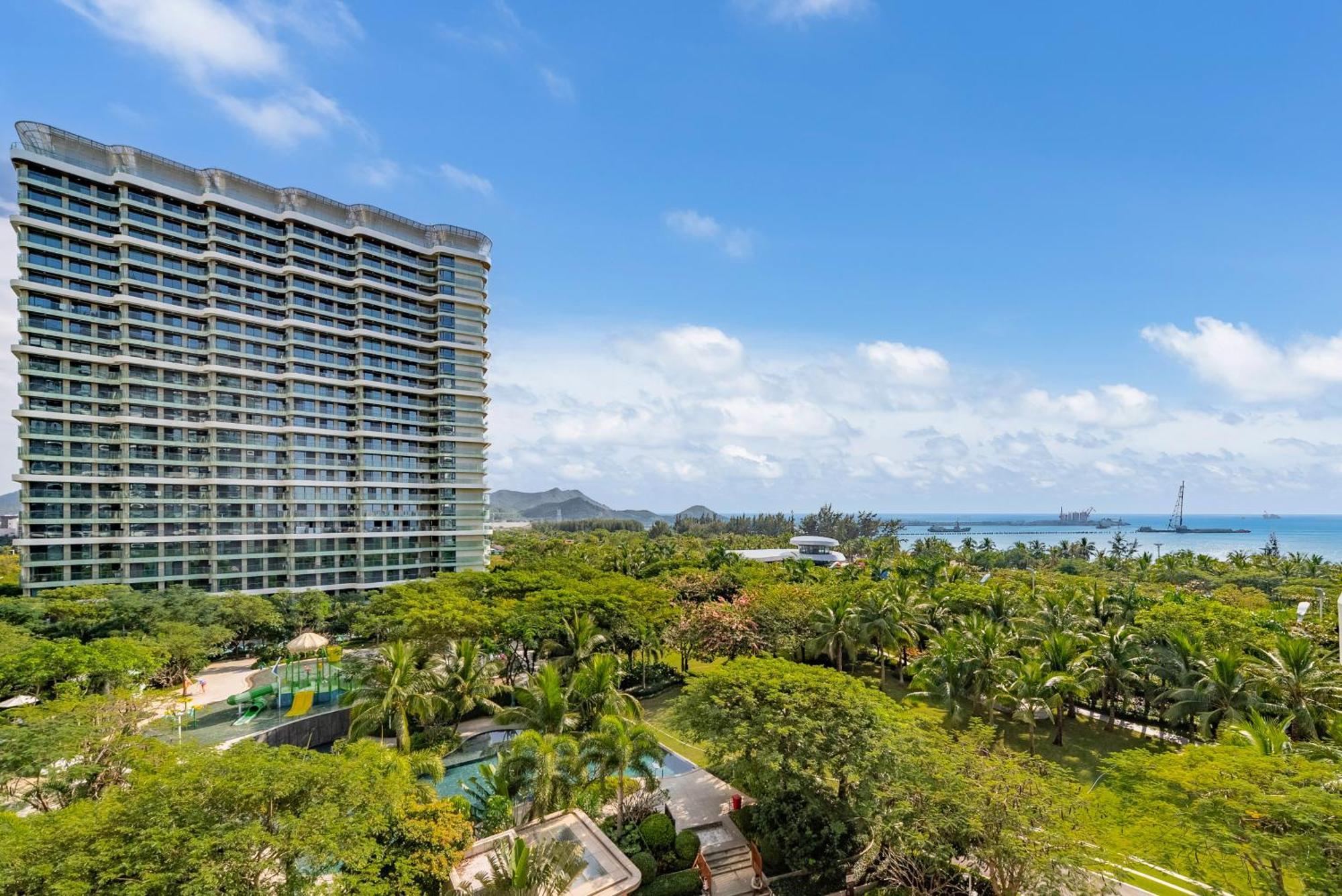 Puhai Sea View Apt By Hailan Tour At Sanya Yazhou Bay#Only 100 Meters To Beach And Sea Swimming Area Eksteriør billede