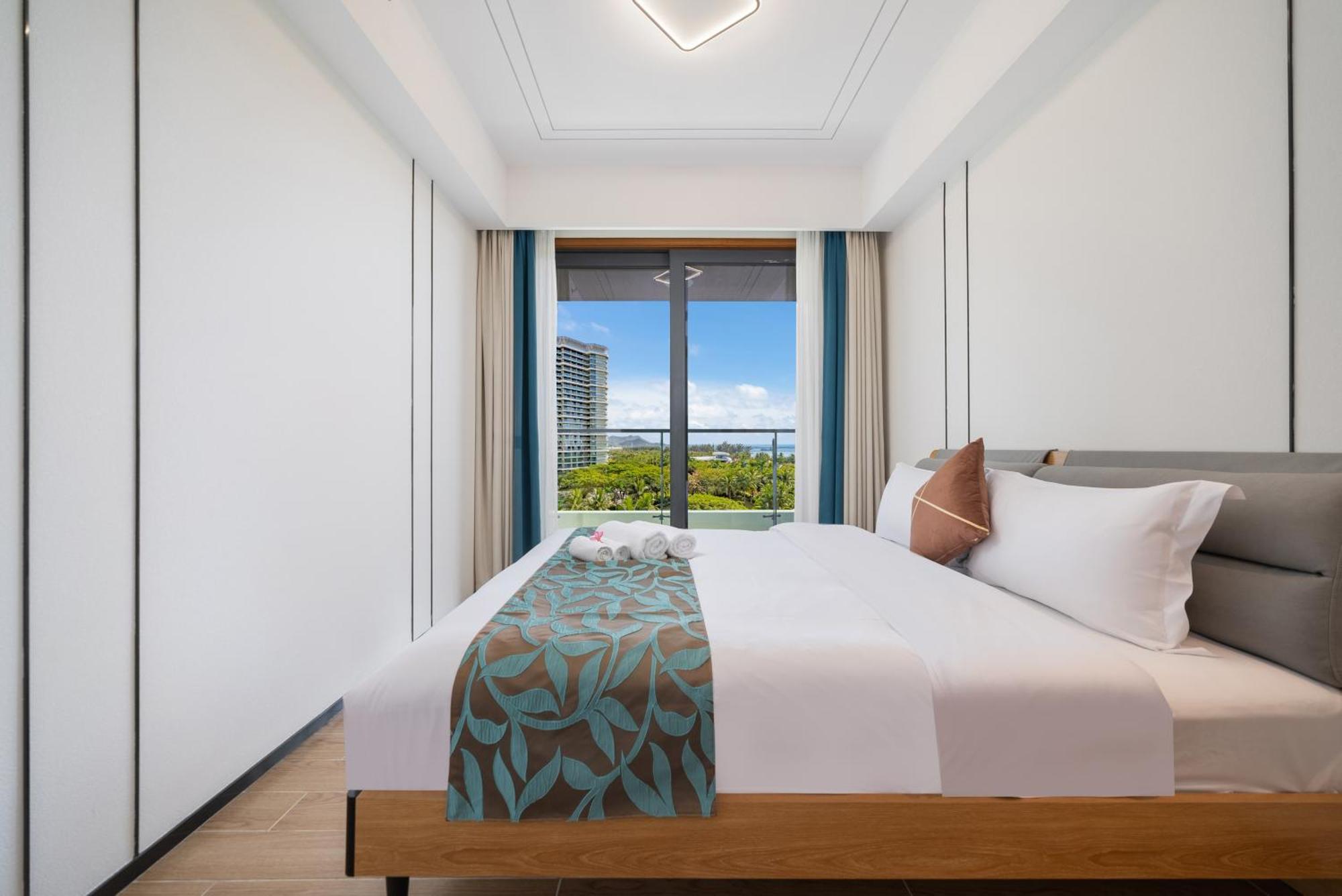 Puhai Sea View Apt By Hailan Tour At Sanya Yazhou Bay#Only 100 Meters To Beach And Sea Swimming Area Eksteriør billede