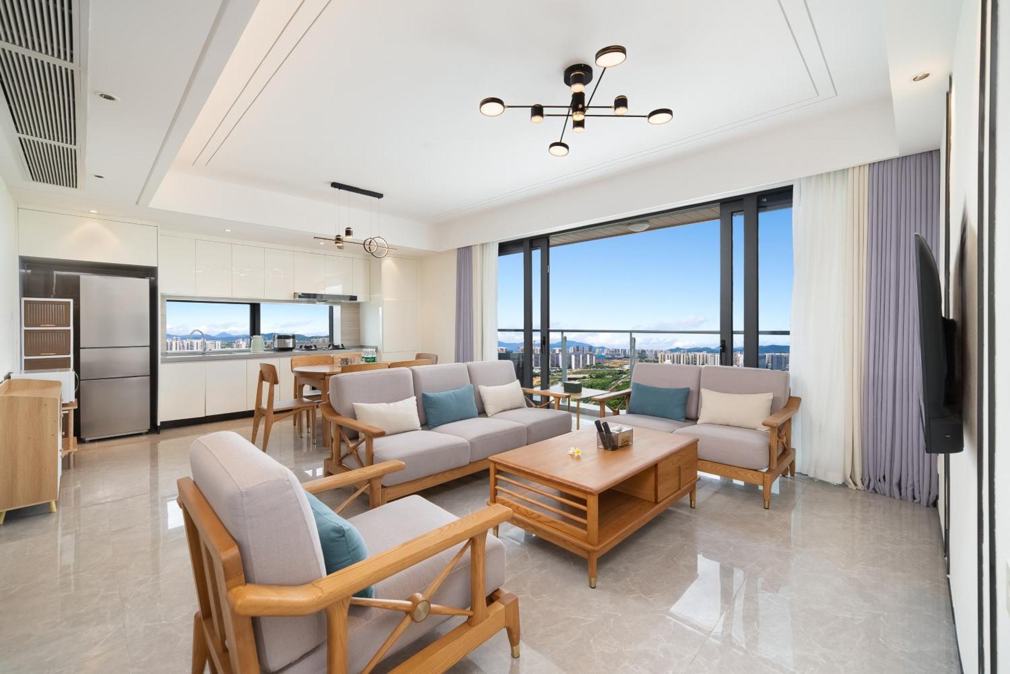 Puhai Sea View Apt By Hailan Tour At Sanya Yazhou Bay#Only 100 Meters To Beach And Sea Swimming Area Eksteriør billede