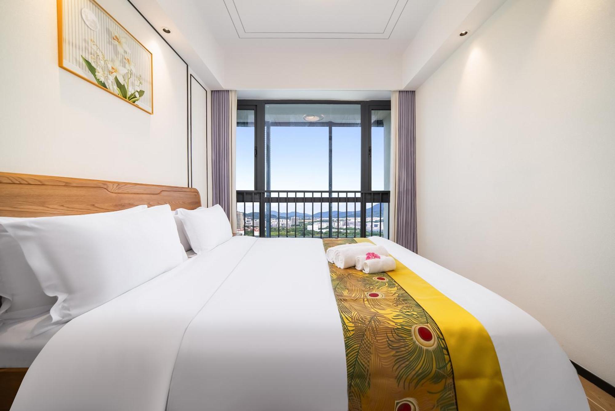 Puhai Sea View Apt By Hailan Tour At Sanya Yazhou Bay#Only 100 Meters To Beach And Sea Swimming Area Eksteriør billede