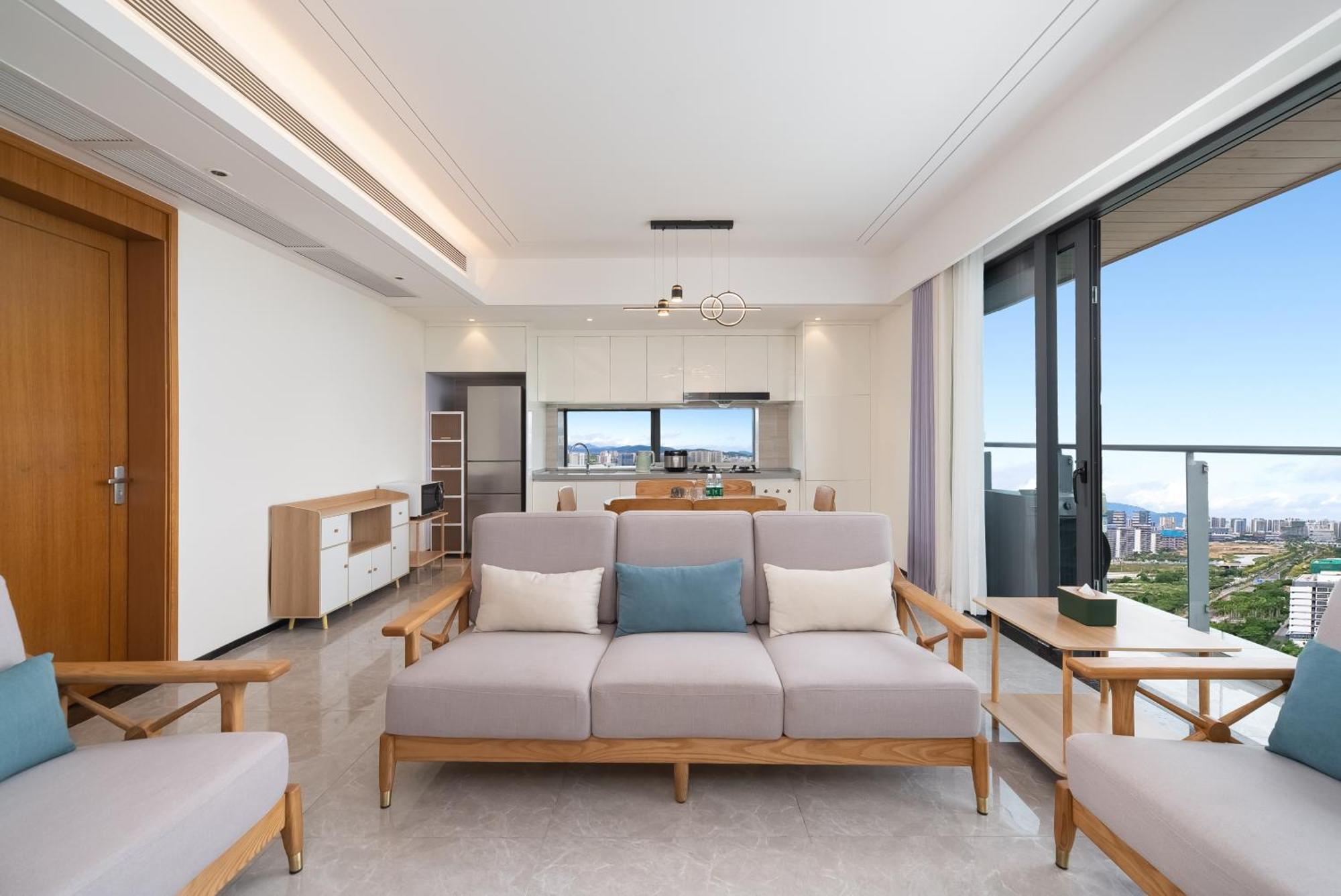 Puhai Sea View Apt By Hailan Tour At Sanya Yazhou Bay#Only 100 Meters To Beach And Sea Swimming Area Eksteriør billede