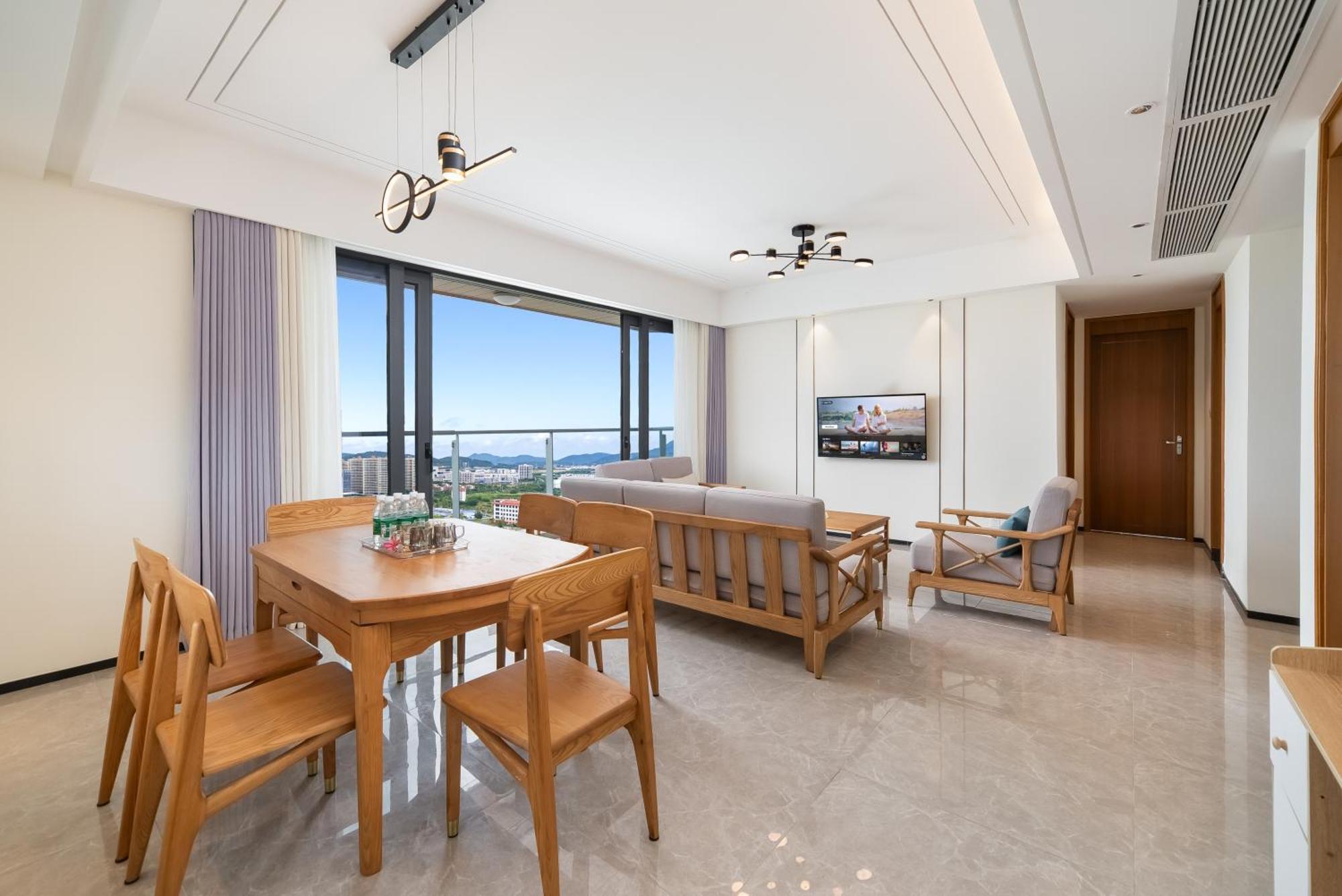 Puhai Sea View Apt By Hailan Tour At Sanya Yazhou Bay#Only 100 Meters To Beach And Sea Swimming Area Eksteriør billede
