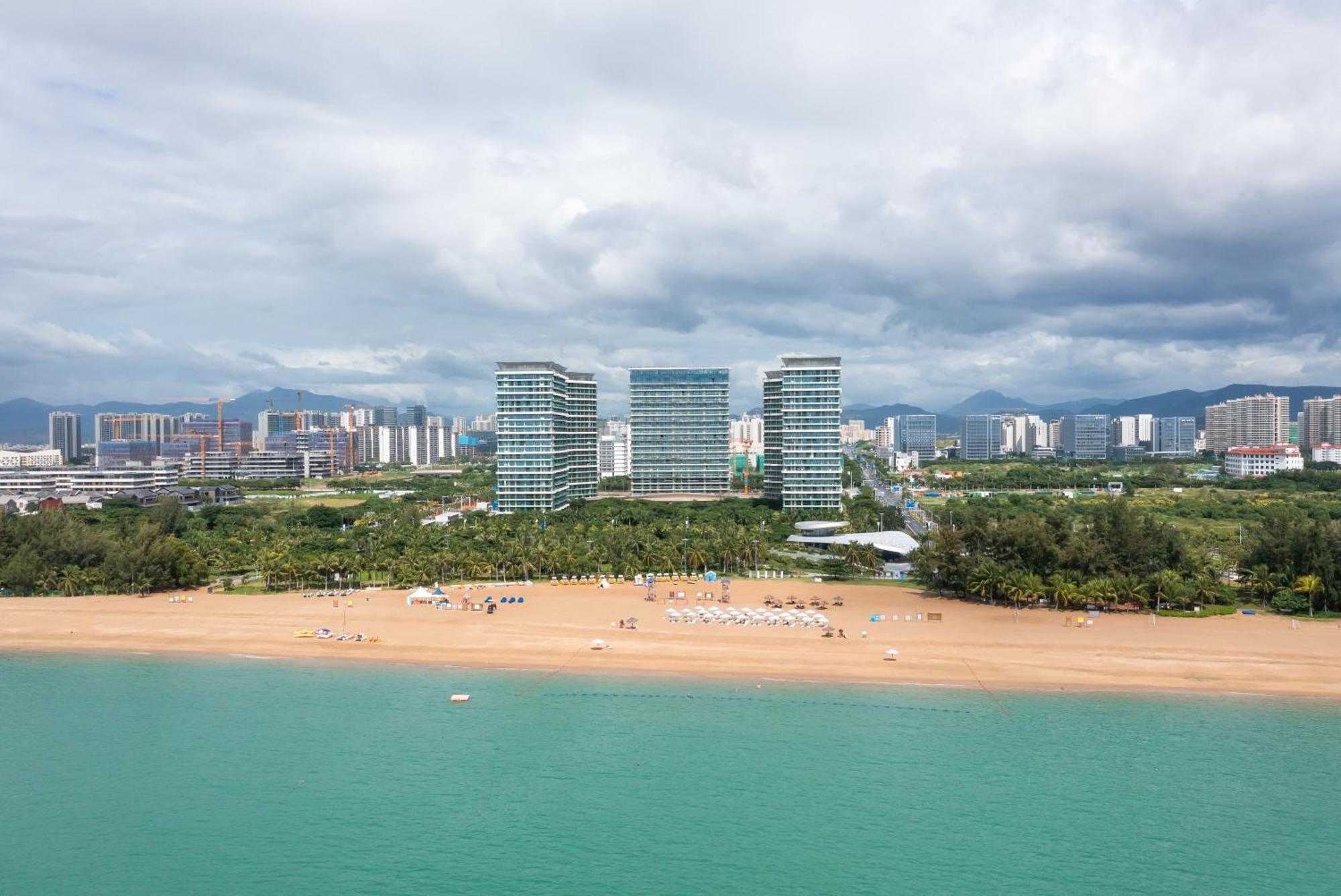 Puhai Sea View Apt By Hailan Tour At Sanya Yazhou Bay#Only 100 Meters To Beach And Sea Swimming Area Eksteriør billede