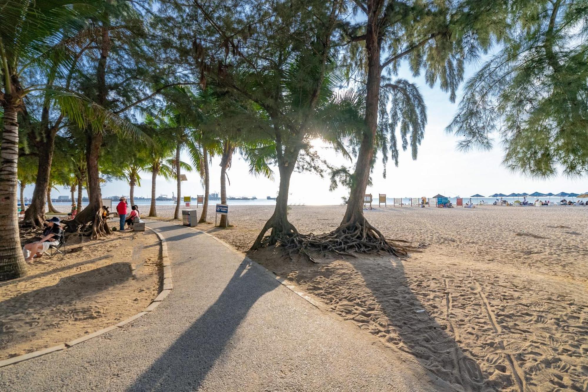 Puhai Sea View Apt By Hailan Tour At Sanya Yazhou Bay#Only 100 Meters To Beach And Sea Swimming Area Eksteriør billede