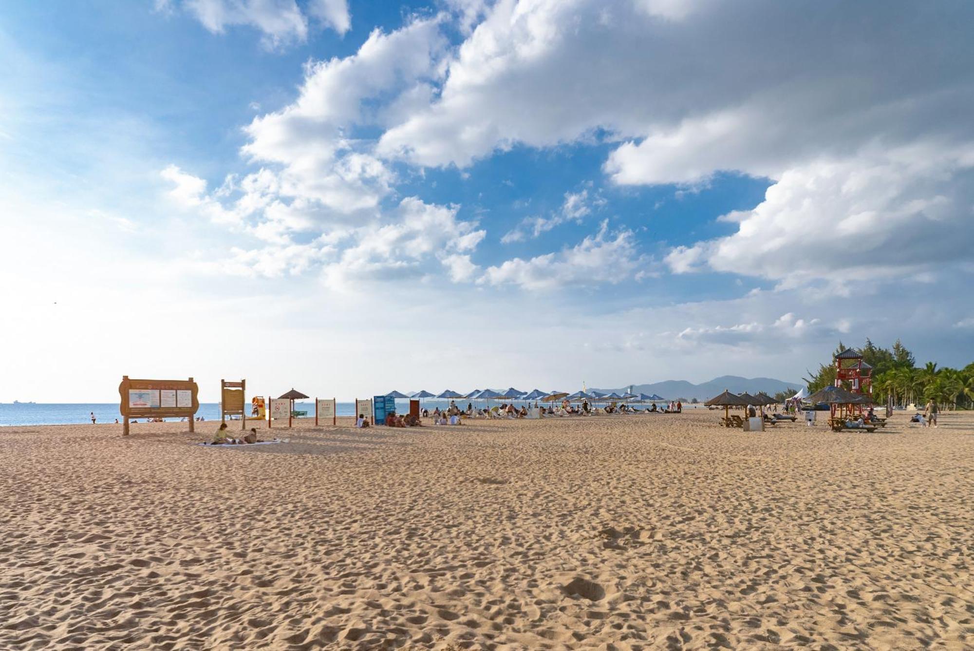 Puhai Sea View Apt By Hailan Tour At Sanya Yazhou Bay#Only 100 Meters To Beach And Sea Swimming Area Eksteriør billede