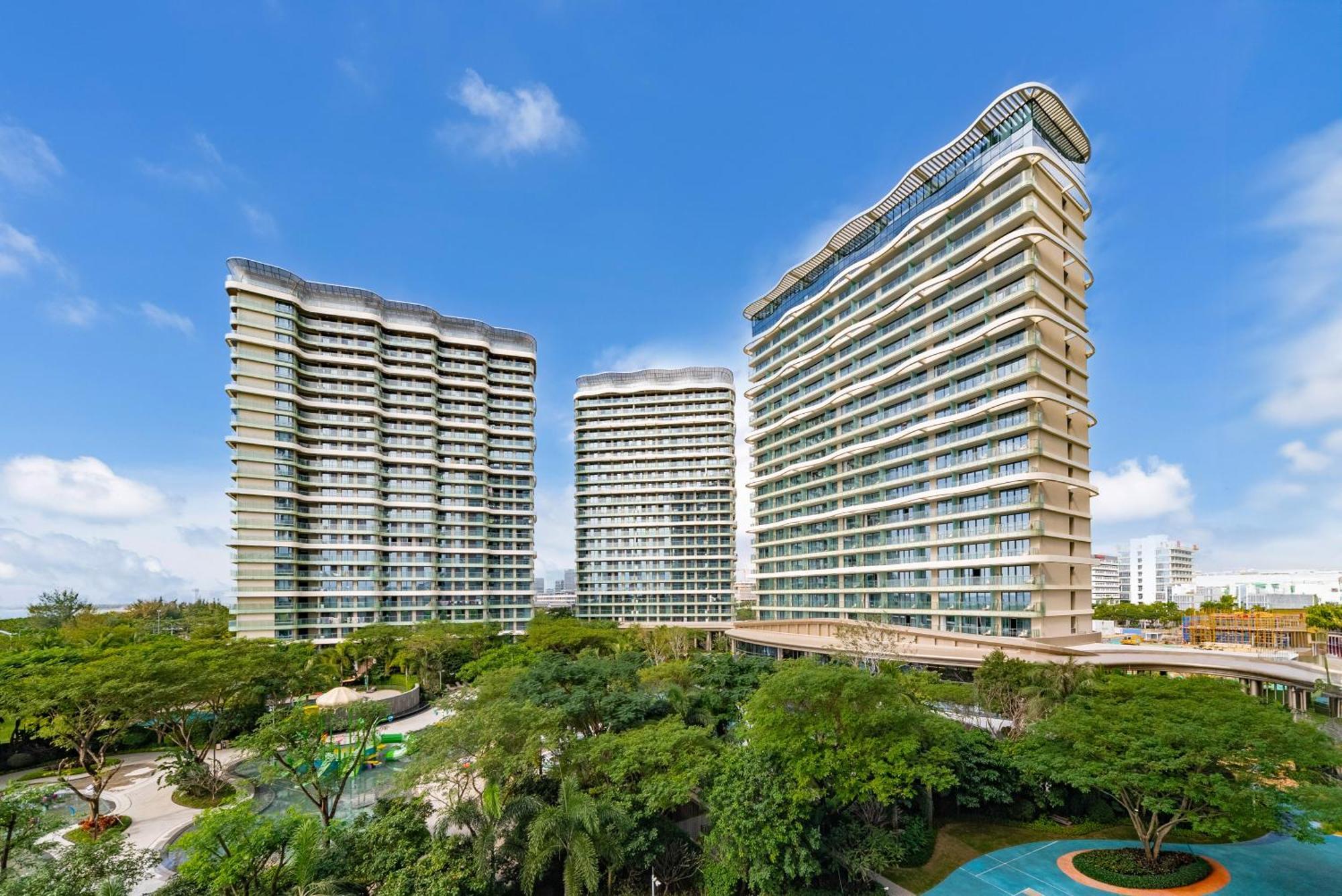 Puhai Sea View Apt By Hailan Tour At Sanya Yazhou Bay#Only 100 Meters To Beach And Sea Swimming Area Eksteriør billede